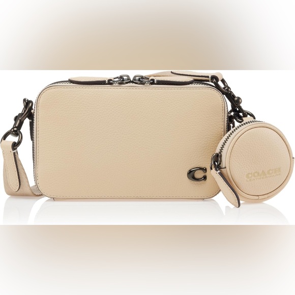 COACH Ivory Cream Charter Slim Crossbody Bag Purse - Picture 1 of 11